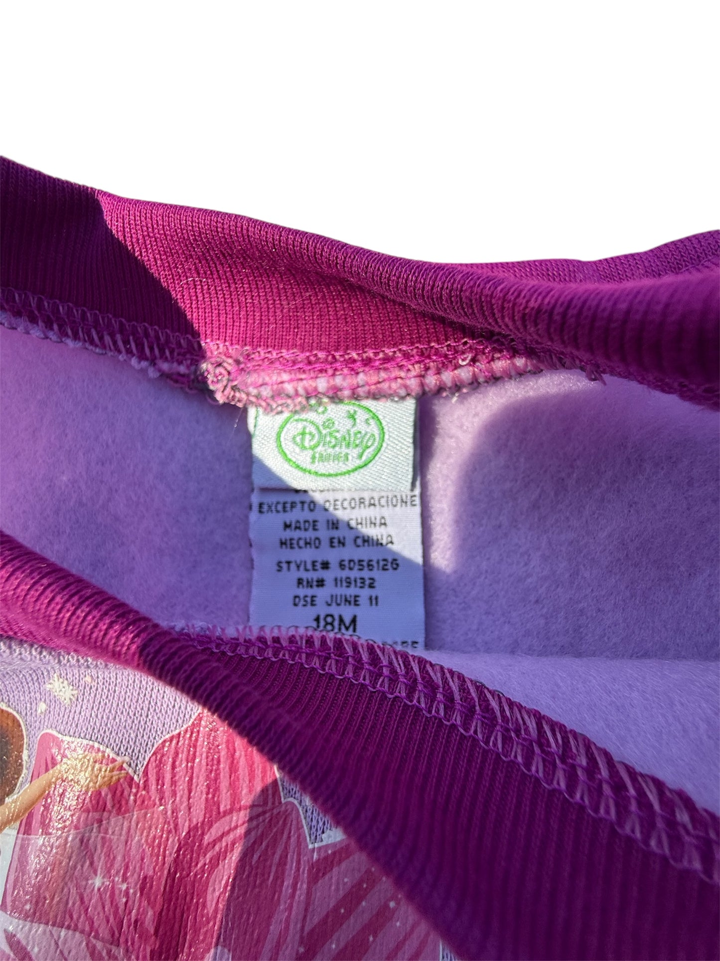 Purple Tinker Bell 3 piece set