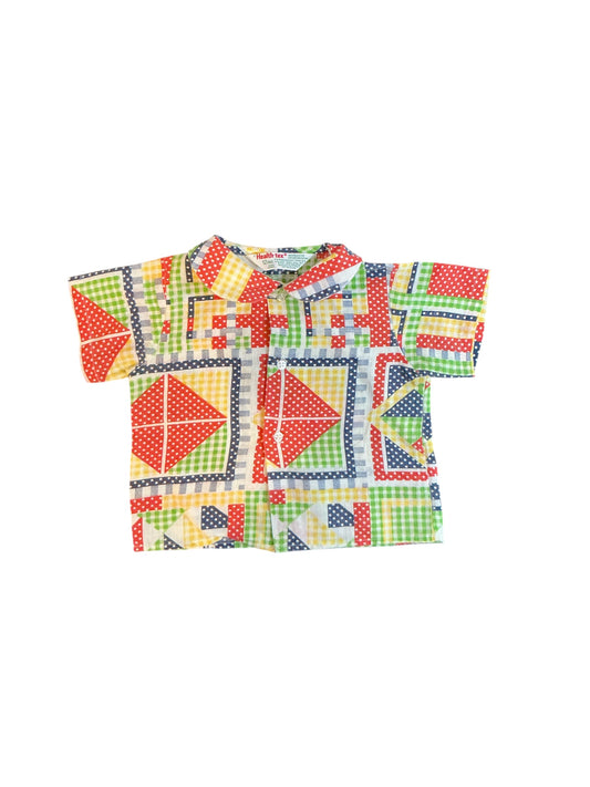 Health Tex Button Up