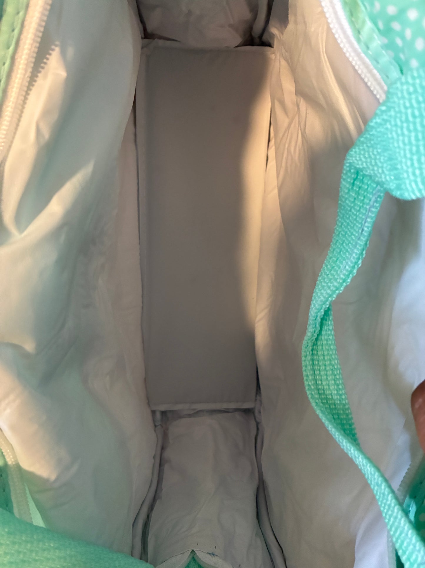 Green Precious Moments Duck Diaper Bag