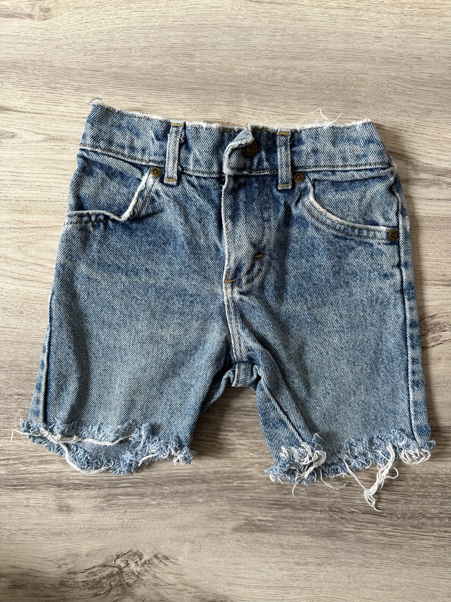 Lee Cut-Up Jean Shorts