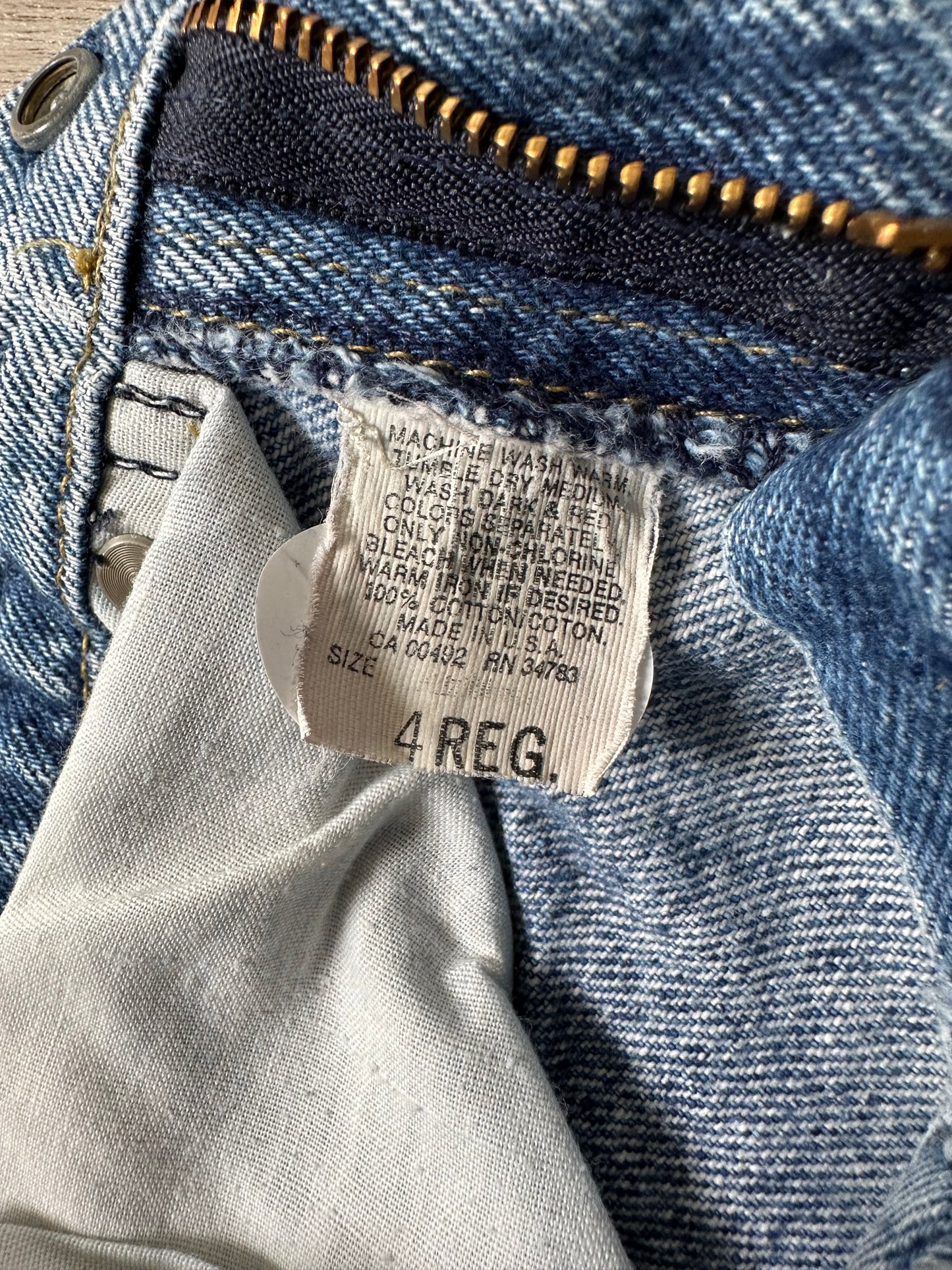 Lee Cut-Up Jean Shorts