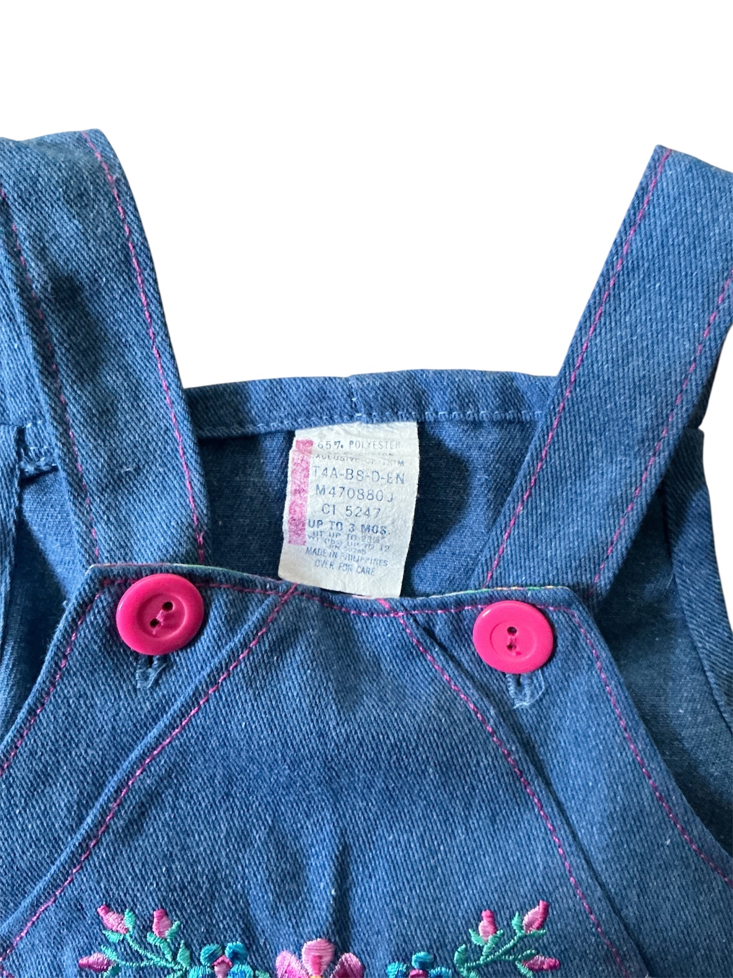 Flower Bow Overalls