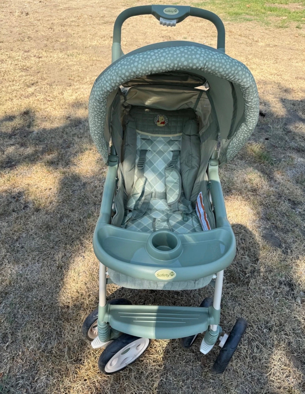 Vintage Safety 1st Pooh Stroller & Car Seat Combo