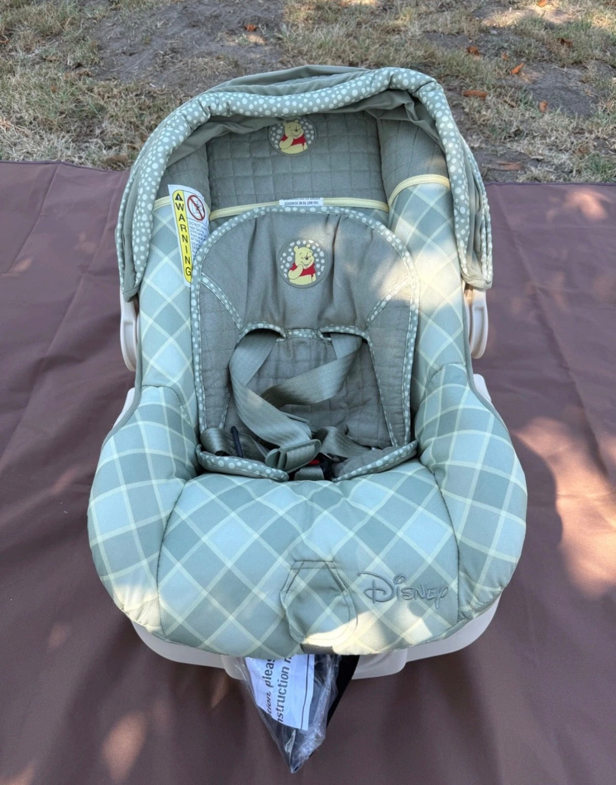 Vintage Safety 1st Pooh Stroller & Car Seat Combo
