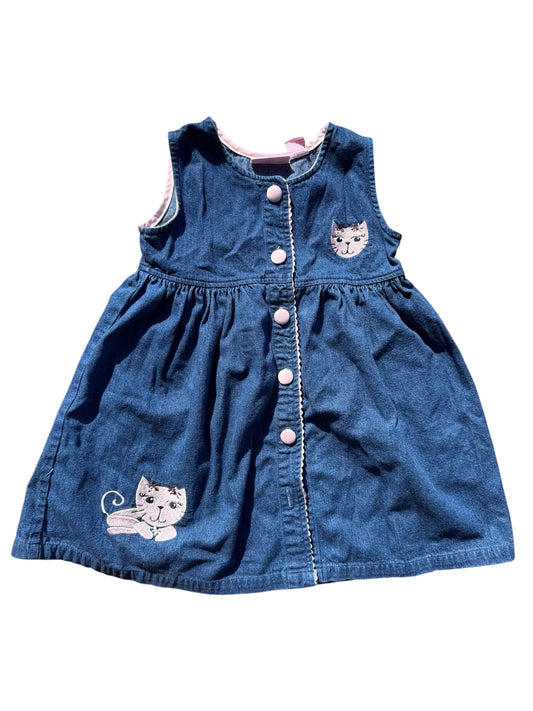 Cat Denim Dress