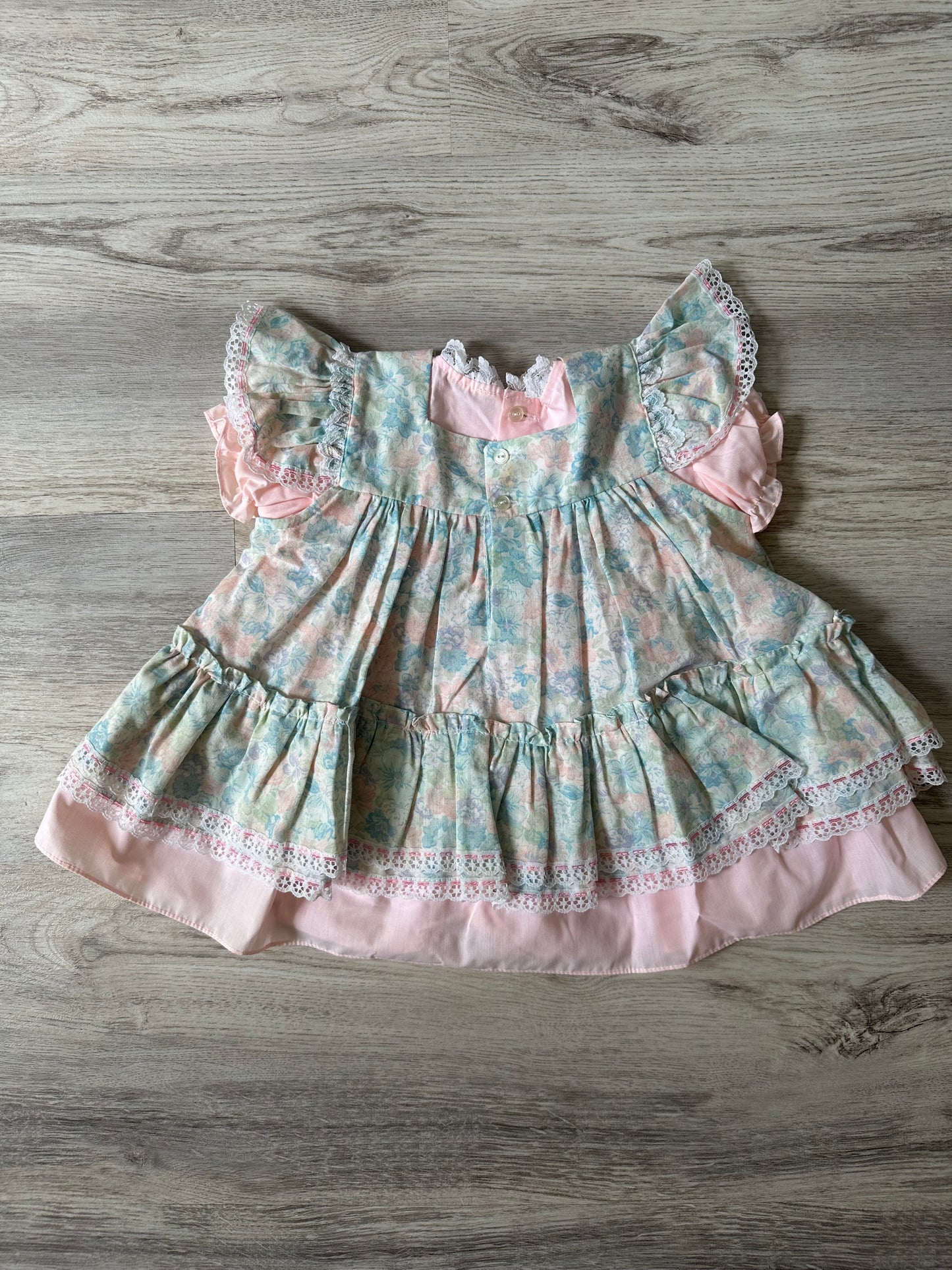 Floral Dress (Pink & Blue)