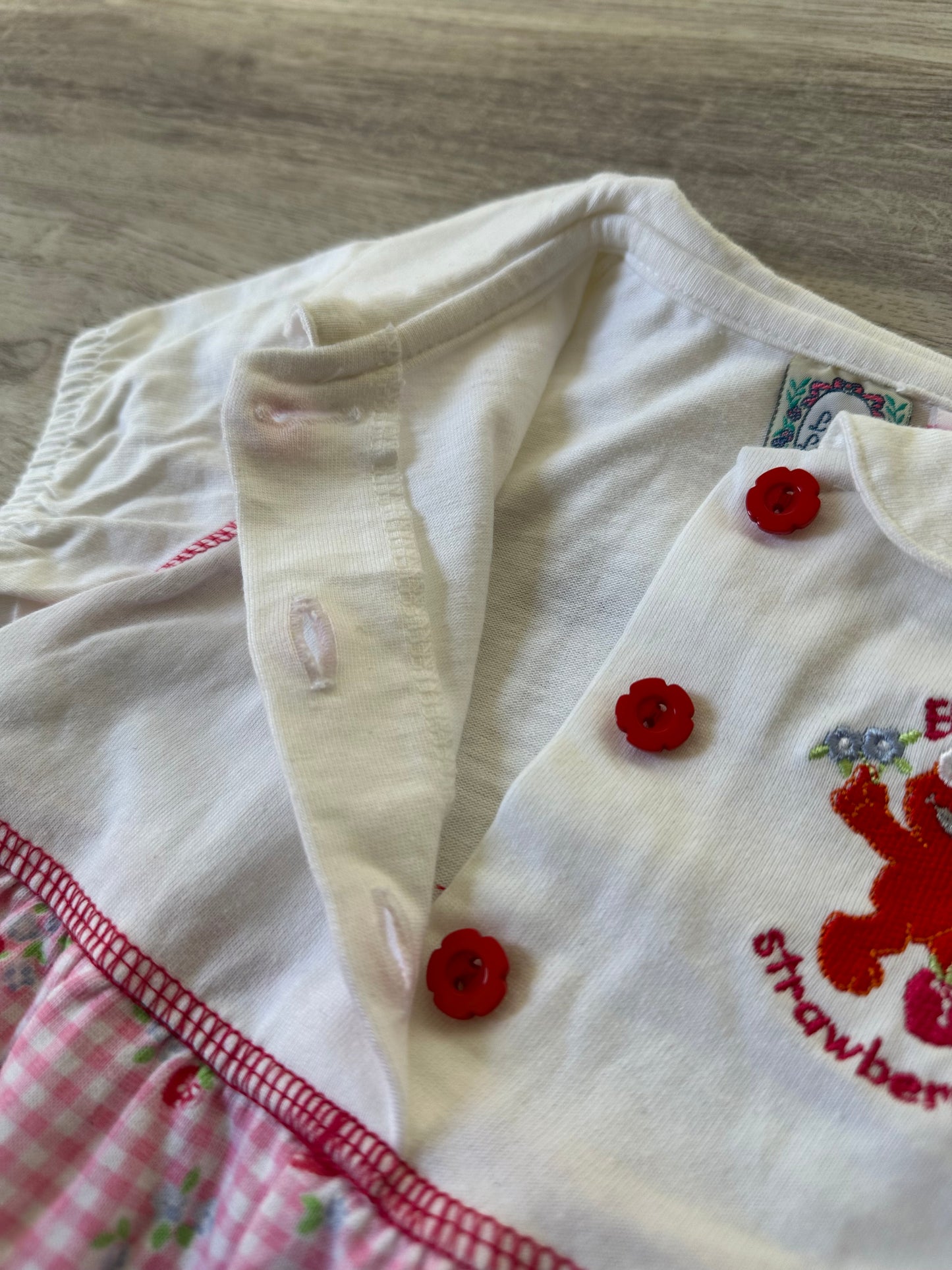 Elmo Loves Strawberries Romper