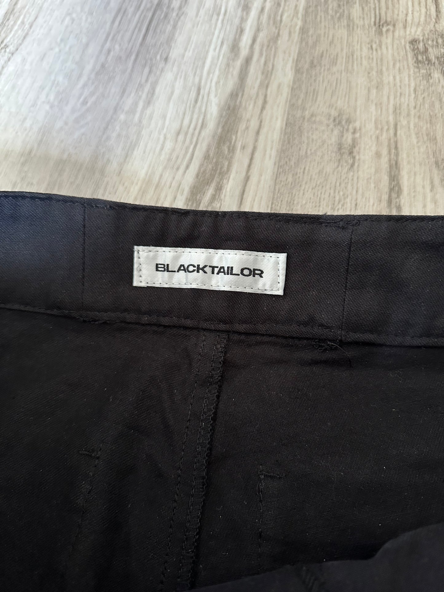 Black Tailor Cargo Pants