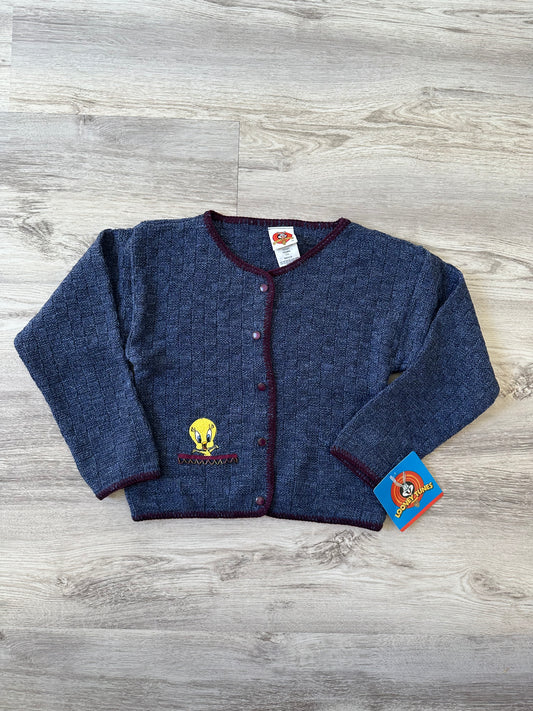 Tweety Bird Knit Button-Up