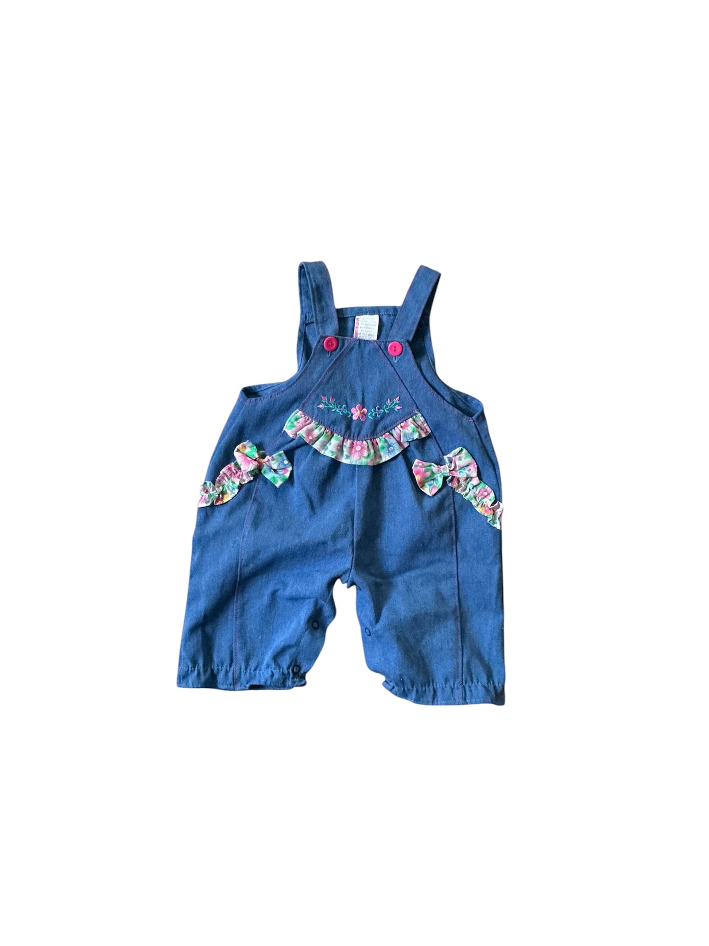 Flower Bow Overalls